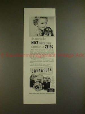 1961 Zeiss Contaflex Super Camera Ad - Sure to be Nice!