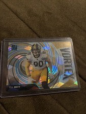 2021 Panini Donruss Football TJ Watt Vortex Cubic SP Pittsburgh Steelers #’d /50