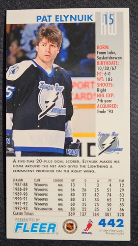 1993-94 Fleer PowerPlay Hockey Cards Pick/Choose/Complete Mint - Picture 297 of 433
