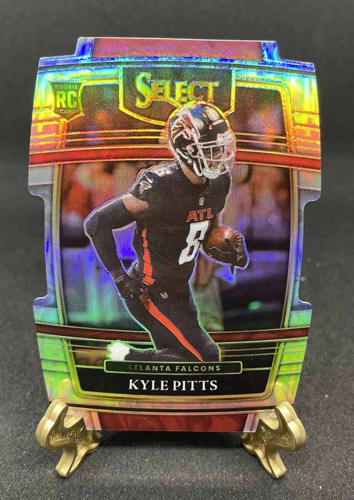 2021 Panini Select Kyle Pitts #46 Silver Prizm Die-Cut Rookie RC Falcons SP