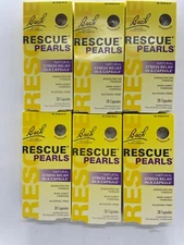 Bach RESCUE PEARLS Stress Relief 6 x 28 Caps, EXP 04/2025, FAST FREE SHIPPING!!!
