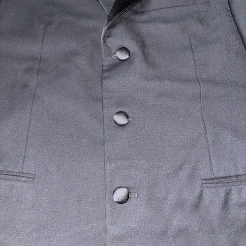Giacca smoking Euromoda Tessuto Ermenegildo Zegna Super 120’s Nero made in Italy - Foto 2 di 22