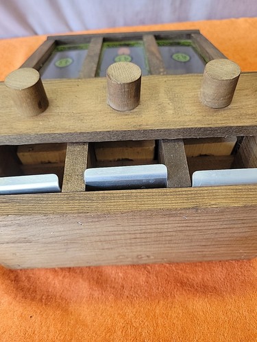 P•Antique 1 cent Candy Wooden Dispenser Circa 1900. In Great Vintage Condition - Picture 9 of 10