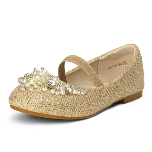 Kids Girls Flat Shoes Casual Mary Jane Shoes Princess Wedding shoes - Picture 15 of 57