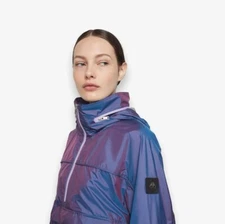NEW MOOSE KNUCKLES Morin Jacket Purple SZ M Reflective  Windbreaker