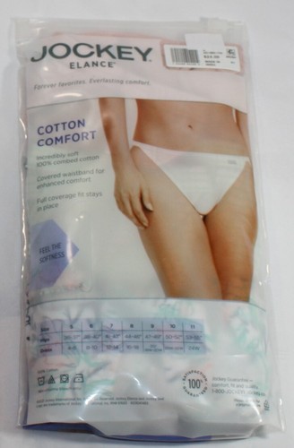 Nuevo Pack de 3 JOCKEY Cintura Cubierta 100% Algodón CUERDA BIKINI ROSA VERDE Rayas - Imagen 3 de 5