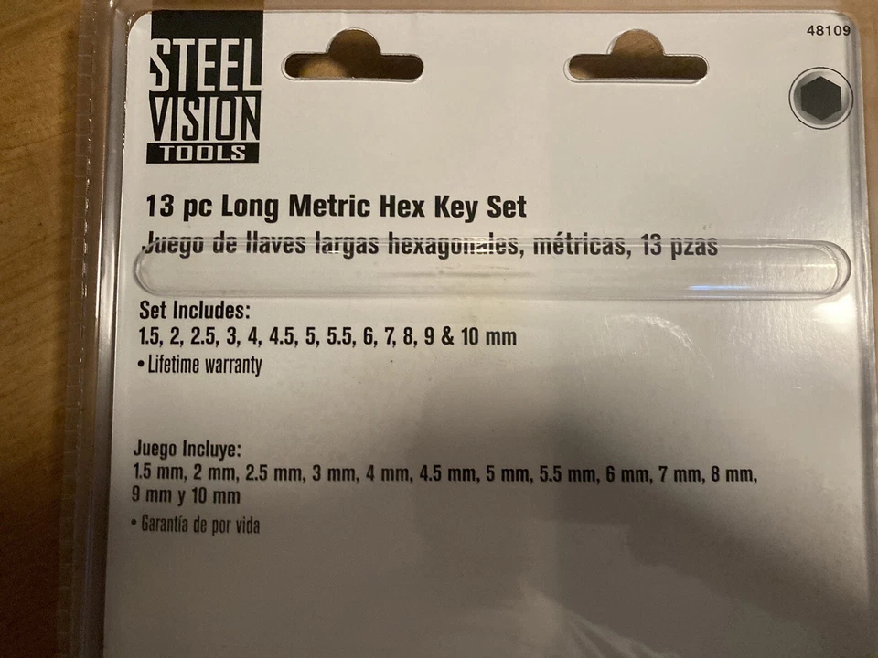 13 Piece Allen Key Set - Long Metric Hex Key Set - Image 3 of 3
