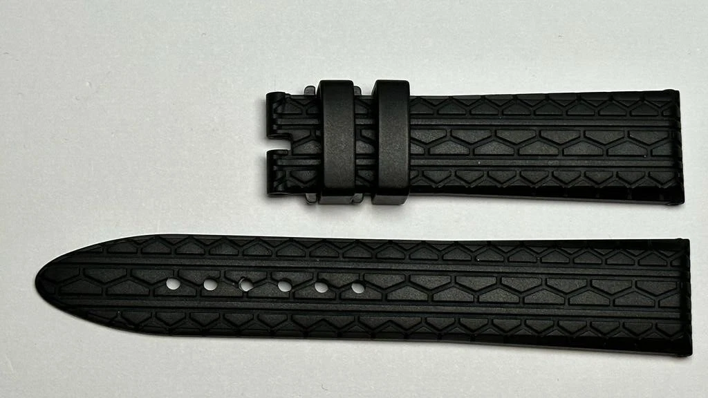 Chopard — Chopard 21X18mm Black Rubber Strap Authentic OEM