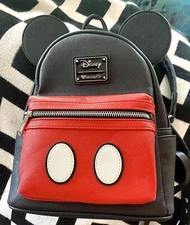 Loungefly MICKEY  MOUSE Suit Mini BACKPACK EUC HTF