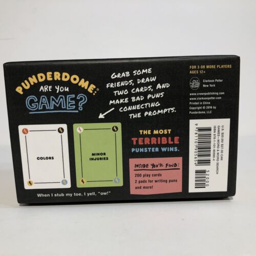 Punderdome Un gioco di carte per amanti del gioco di Jo Firestone e Fred Firestone NUOVO OB - Foto 6 di 9