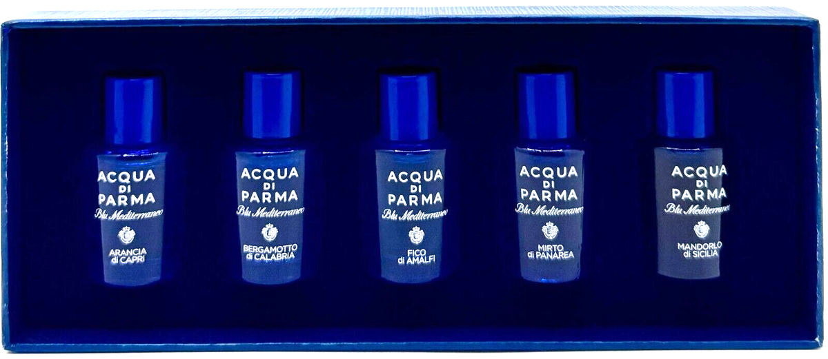 ACQUA DI PARMA BLU MEDITERRANEO 5 PCS COLLECTION MINI SET 0.16 Oz