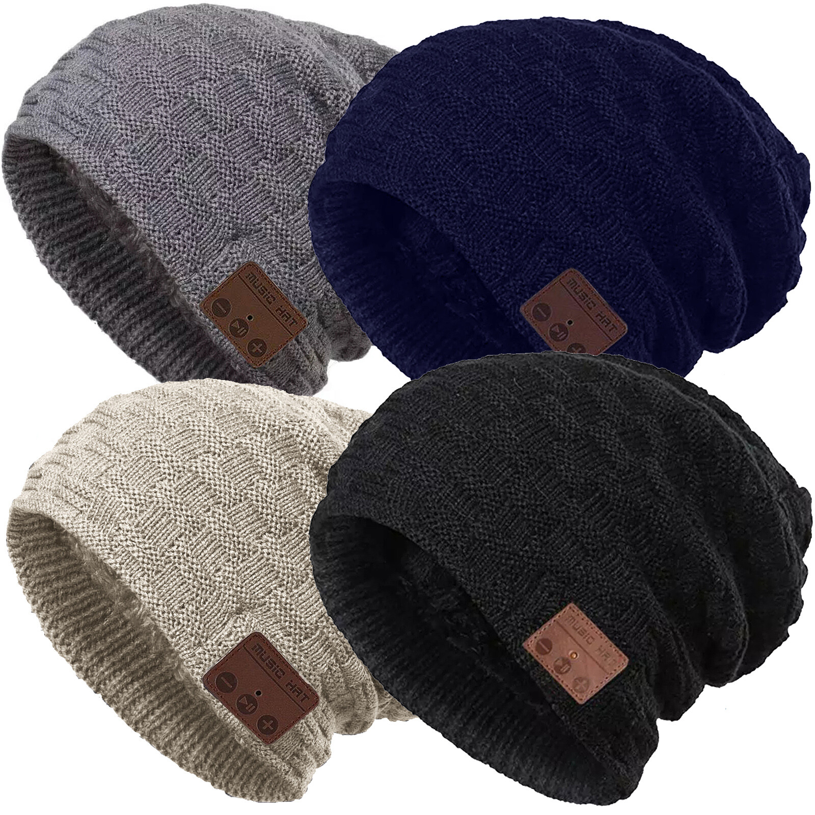 Bluetooth Hat for Men Women Rechargeable Unisex Beanie Long Use Time for Gifts