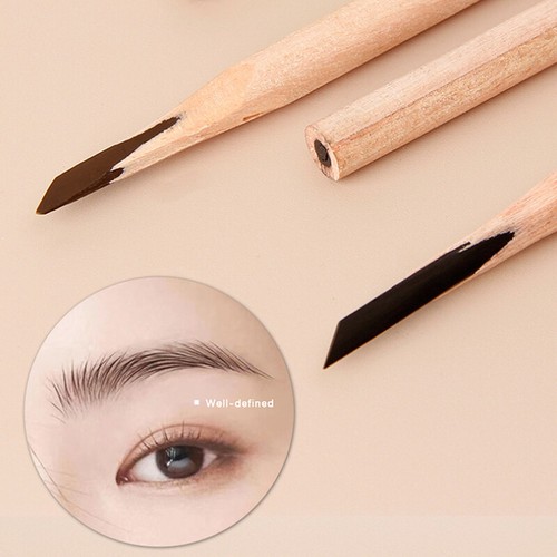 Wooden Hard Core Waterproof Anti-Sweat Tattoo Eyebrow Positioning Pen - Picture 5 of 11