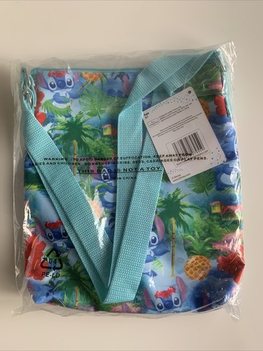 Borsa Disney Stitch per Bambine, Lilo e Stitch Doppia Zip Cross Body Bag Nuova - Foto 2 di 8
