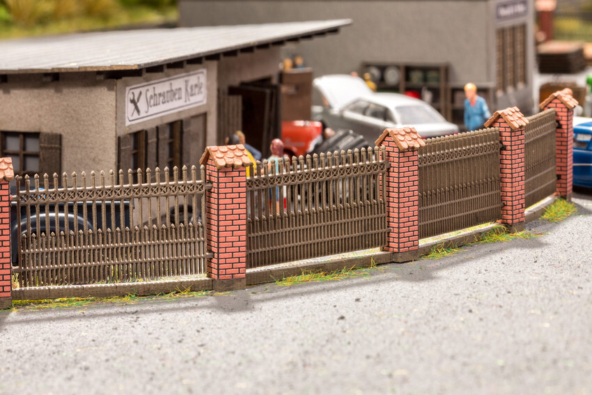 Noch 14235 clôture de jardin miniature avec muret en brique pour pavillon HO
