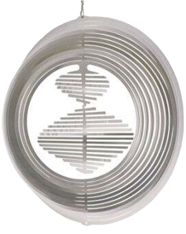 Wind Spinner Stainless Steel Laser Cut Windmill + Powder Coated + Swivel 