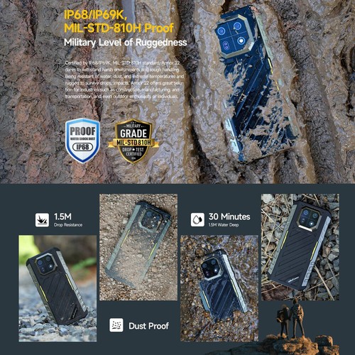 Global Ulefone Armor 22 Waterproof Phone 64MP Night Vision 128GB/256GB 6600mAh - Picture 4 of 16