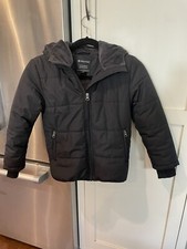 New Wantdo Size 6/7 Kids BlackPuffer Hooded Polyester Soft Lined Pockets Jacket