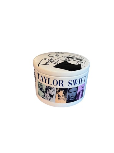 Taylor Swift Inspired Trinket Box Vetro Ceramica con Coperchio The Eras Tour Swiftie - Foto 1 di 14