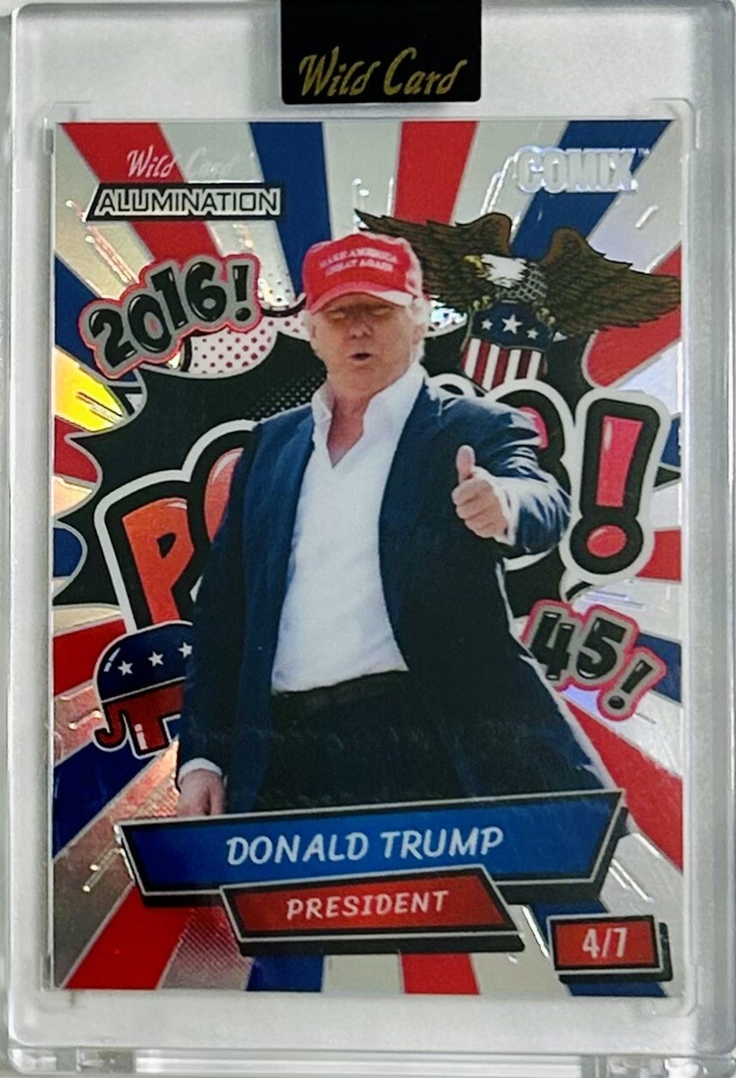 2024 Wild Card President Donald J Trump Alumination Comix #ACBP