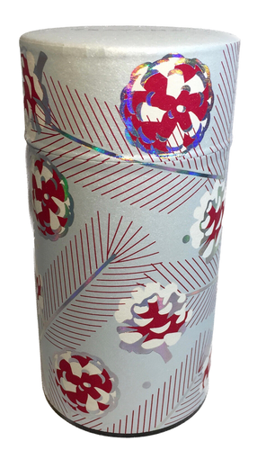 Teavana Kiefern holographisch 5 Unzen Teedose 6 Zoll Kanister - eisblau rot weiß - Bild 5 von 9