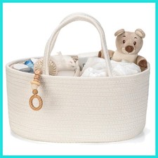 Diaper Caddy Organizer, Empty Gift Basket for Newborn Essentials, Baby Storag...