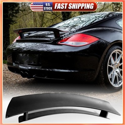 For Porsche 987 Cayman 2005-12 Matte Black Rear Trunk Spoiler Boot Lid Wing