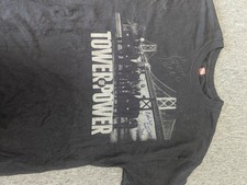 Tower of Power Black T-shirt Size Medium Signed Autographed