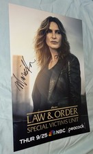 Mariska Hargitay Signed 12x18 Photo Law & Order SVU