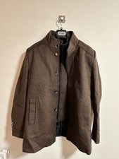 Swandri Men's Woolen Coat Brown, Size XL Fits Like L, Never Worn, Removable Vest