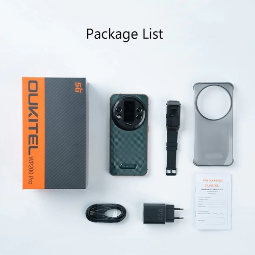 Global Oukitel WP200 Pro 5G Rugged Phone Detachable Rear Screen 72GB+1TB 108MP - Picture 3 of 18