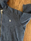 Polo Ralph Lauren Full Zip Heavyweight Thermal Waffle Hood Hoodie Navy Size L
