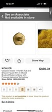 Kohler K-TS27043-3-2MB Valve Trim , Moderne Brass