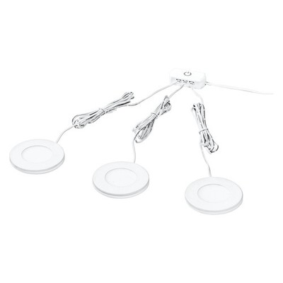 LEDVANCE Unterschrankleuchte 75MM 830LEDV, 8,5W, 3x230lm, rundes Design und warm