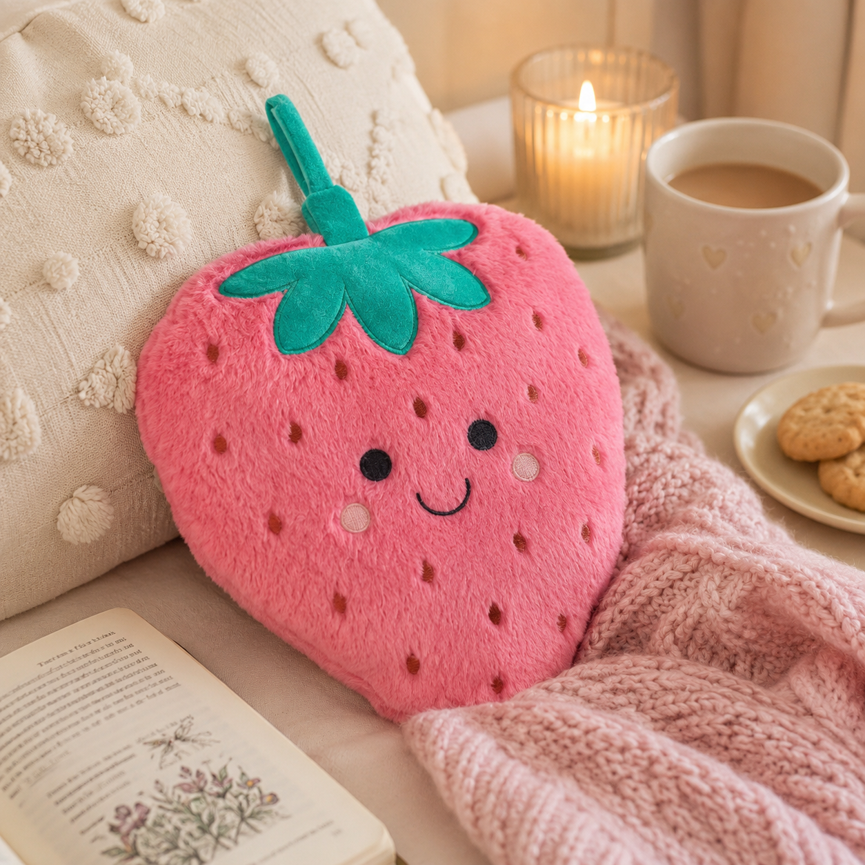 Sass and Belle Strawberry Hot Water Bottle Novelty Christmas Gift Idea Teens