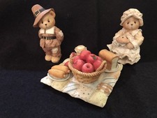 CHERISHED TEDDIES/Vintage 1994-Patience-Jedediah-We Bear Thanks-GIVING THANKS 