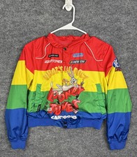Looney Tunes Members Only Jacket Youth 10-12 Multicolor Bugs Bunny Hooded Bomber