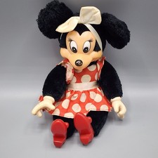 Vintage Disney Minnie Mouse Plush 1981 Red High Heel Shoes Applause