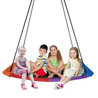 Nestschaukel Tellerschaukel Kinder Rechteck Schaukel Outdoor 164Cm Outdoor