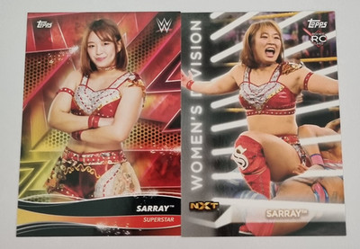 AEW NXT WWE Wrestling Performer Superstar 2 Card Lot - Sarray / Sareee Bomb / RC