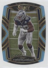 2020 Panini Select Club Level Light Blue Prizm Die-Cut DeMarcus Lawrence 0e2v