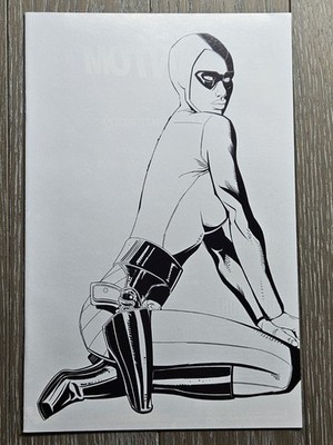 Julie Walker is the Phantom #1 Incentive Black & White Cover Variant (Moonstone)