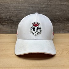Wisconsin Badgers Hat Cap Snapback White Waggle Bucky Badger Special Edition