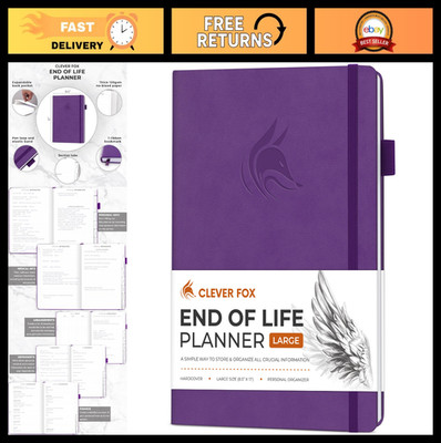 Large End of Life Planner - Guided Final Arrangements Organizer Notebook for Wil