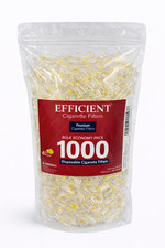 NEW EFFICIENT Premium Cigarette Filters 6 holes Bulk Economy Pack 1000 filters