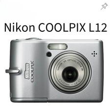 Nikon COOLPIX L12 CCD Digital camera Silver 7.1MP 3x optical zoom,2.5"LCD