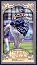 2012 Topps Gypsy Queen Mini Straight Cut Back James Shields Tampa Bay Rays #139