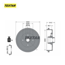 Tambour de frein Audi A1
