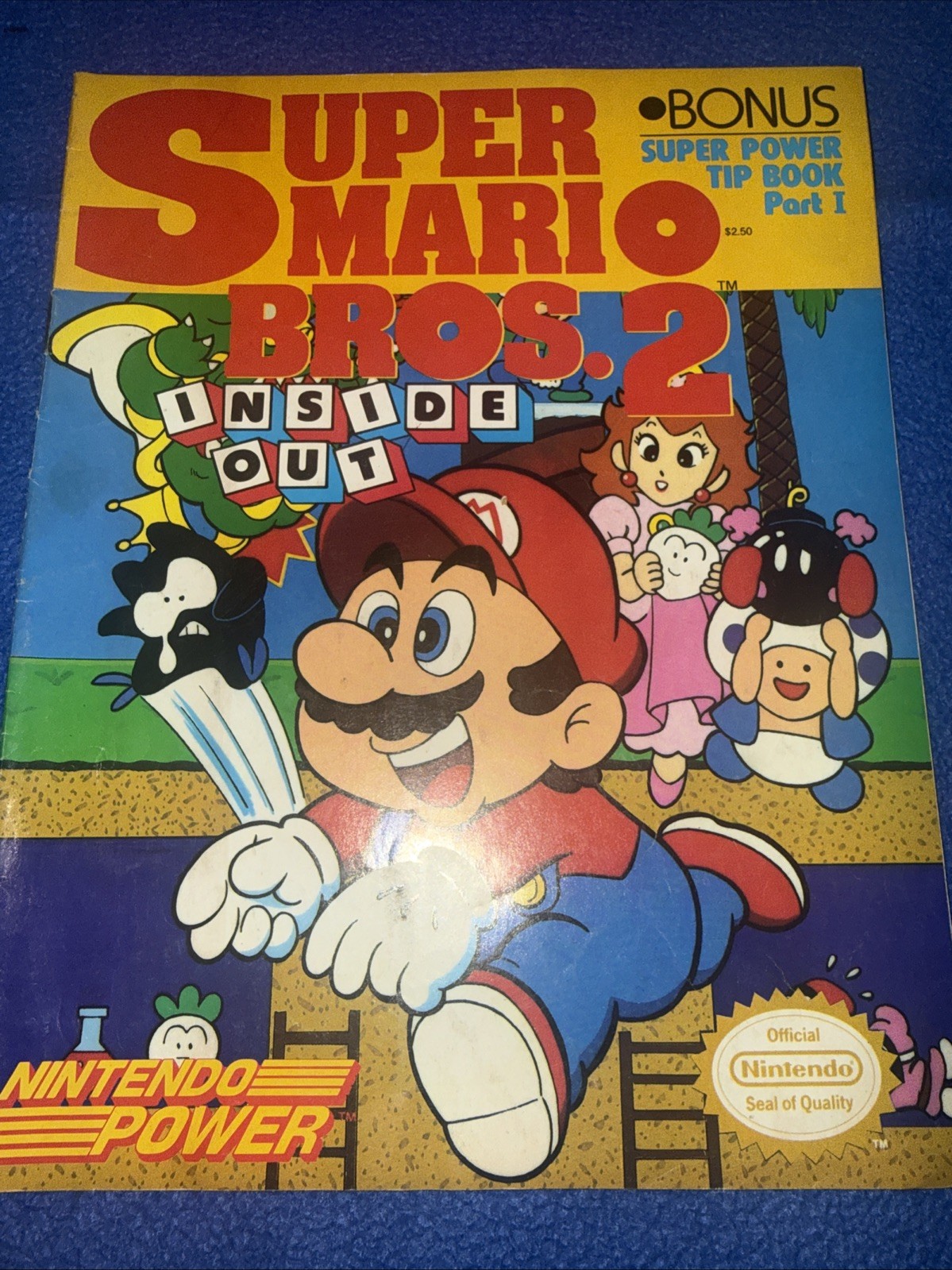 Super Mario Bros 2 Inside Out 1989 Guide Super Nintendo Power Tip Book Part 1