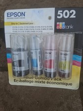 Epson 502 Ink Value Combo Pack Genuine ECO-TANK Printers Exp. 08/2026 SEALED NEW